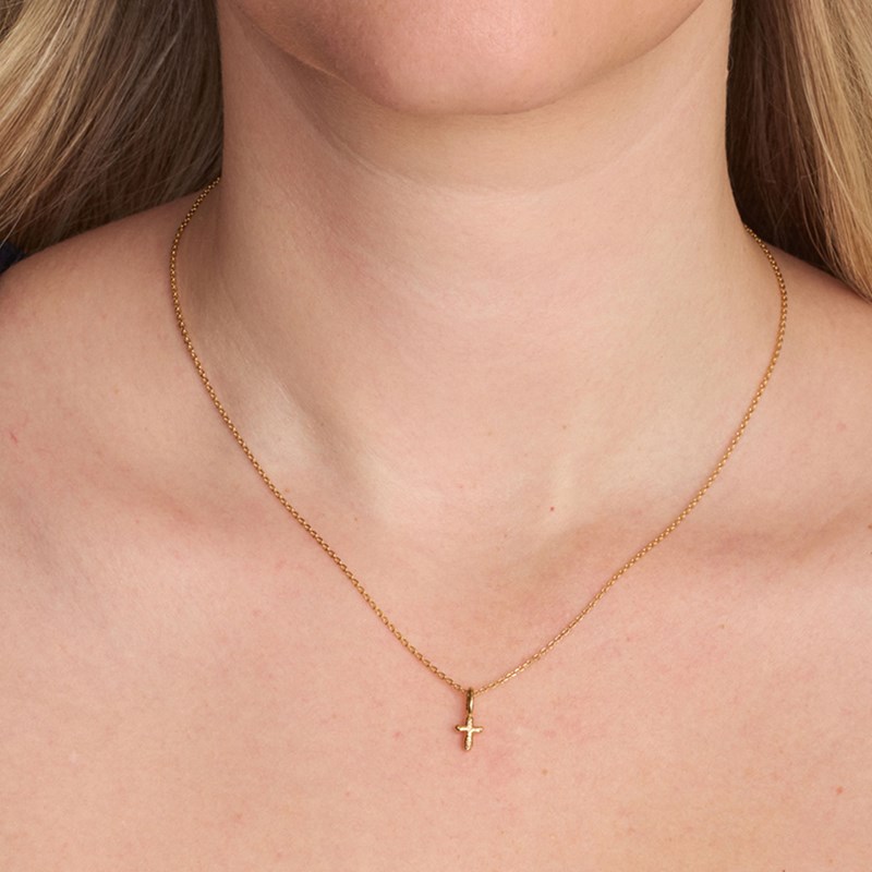 Studio Z Halskæde Faithful Cross Guld 2