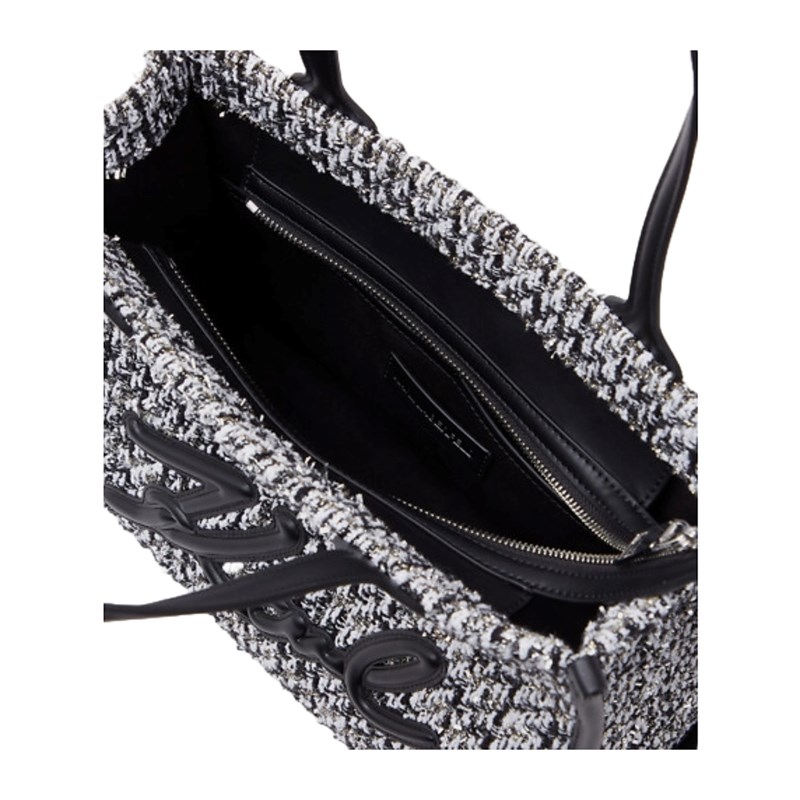 KARL LAGERFELD Shopper Skuare Boucle  Svartvitt 3