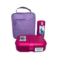 Sistema Køletaske m madkasse/vanddunk Lilla/pink 1