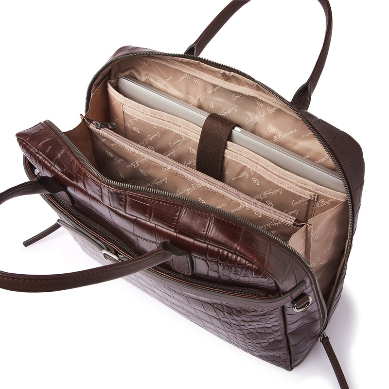 Castelijn & Beerens Computertaske Lisa RFID Mocca Brun 15" 7