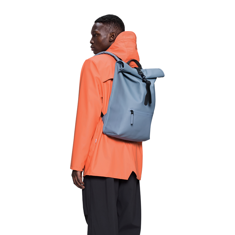 RAINS Rygsæk Rolltop Rucksack Grå/blå 5