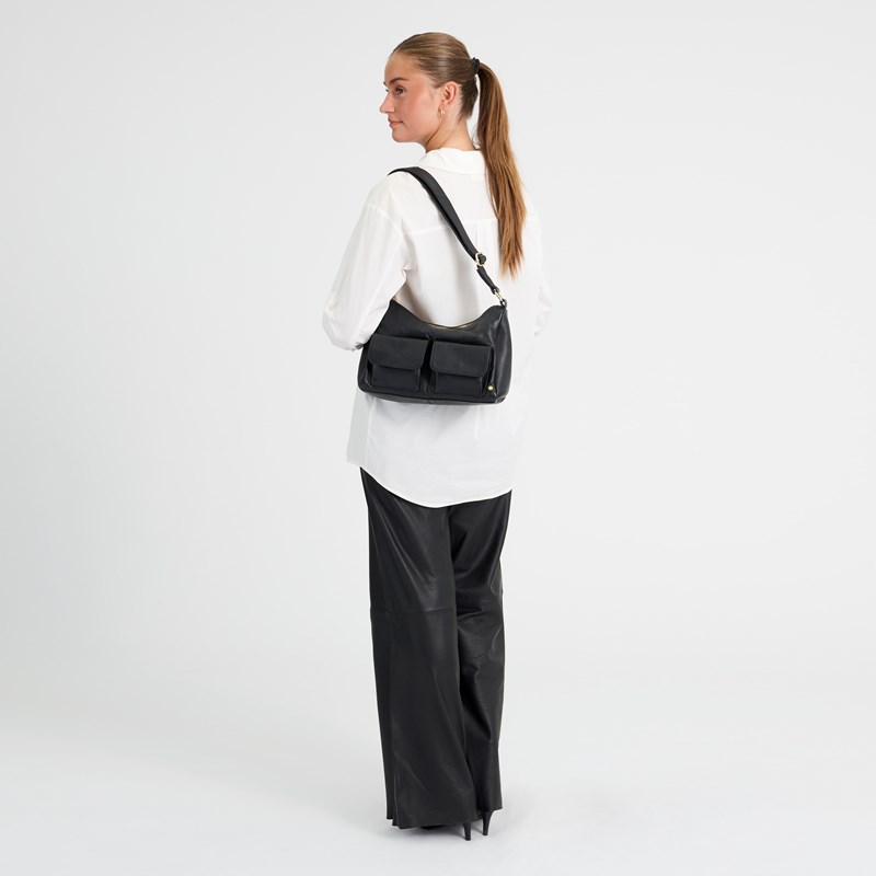 Depeche Skuldertaske Golden Chic Sort 2