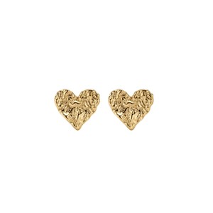 Winther Studio Ørestikker Heart Guld