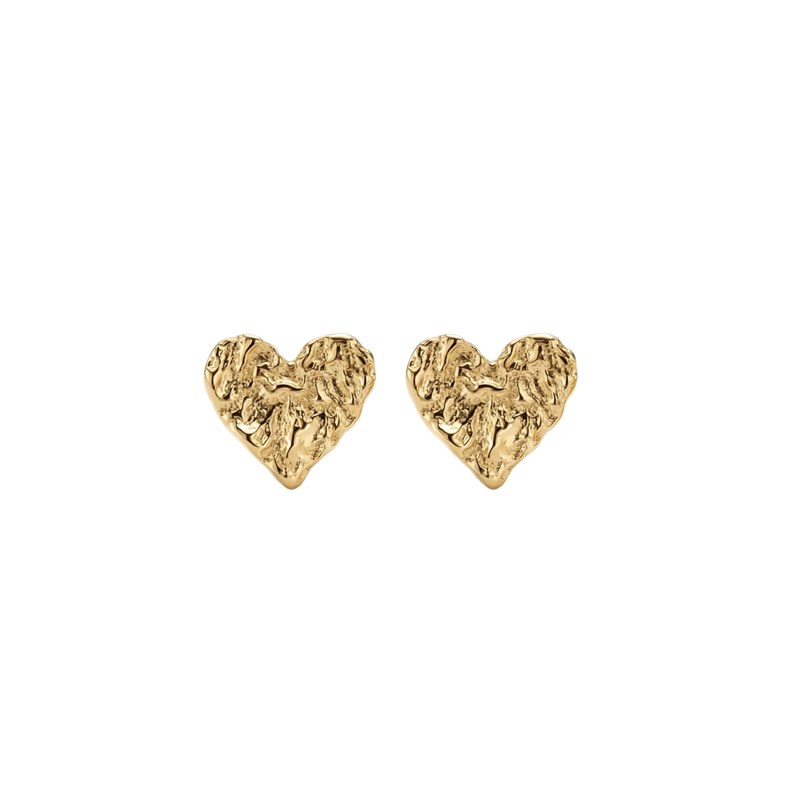 Winther Studio Ørestikker Heart Guld 1
