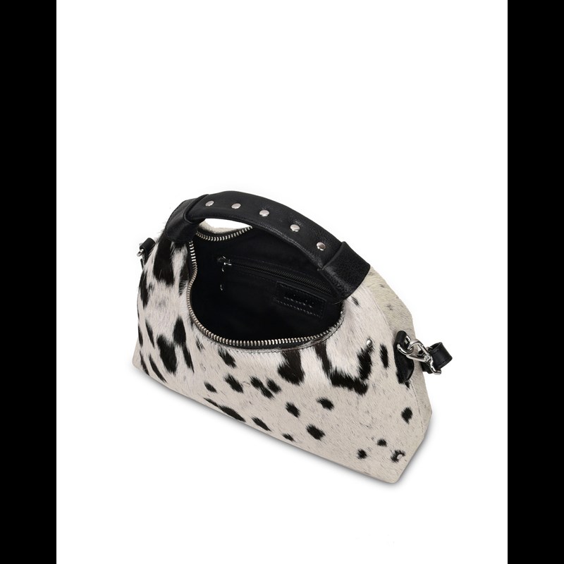 Núnoo Handväska Dandy Black Dots Vit/Svart 3
