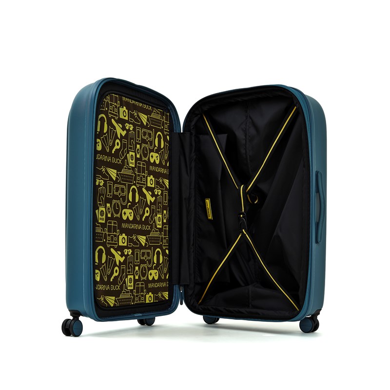 Mandarina Duck Resväska Logoduck + Blå/Ljusblå 75 Cm 4
