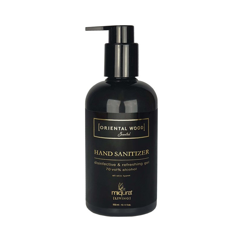 Miqura Håndgele Sanitizer Oriental W Sort/Guld 1