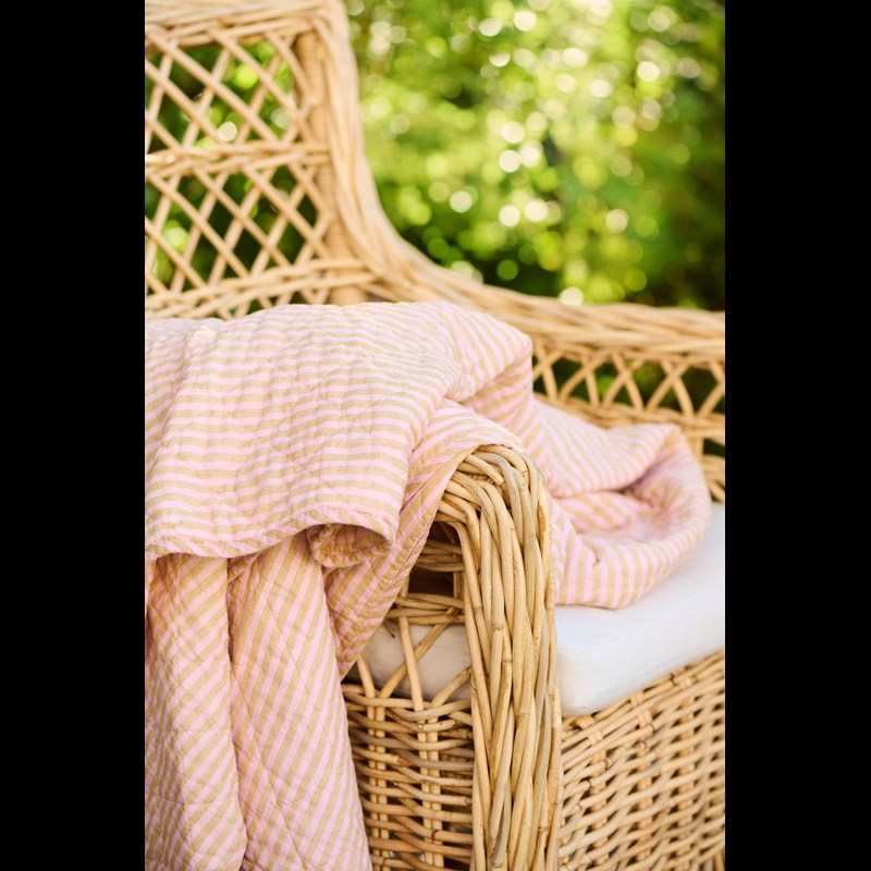 Ib Laursen Tæppe Quiltet Lyserød 2