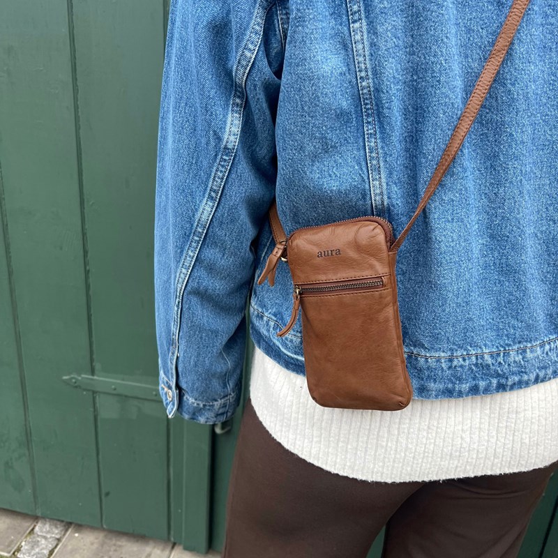 Aura Mobiltaske Pai  Cognac 2