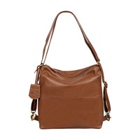 Burkely Skuldertaske Natural Norah Cognac 1