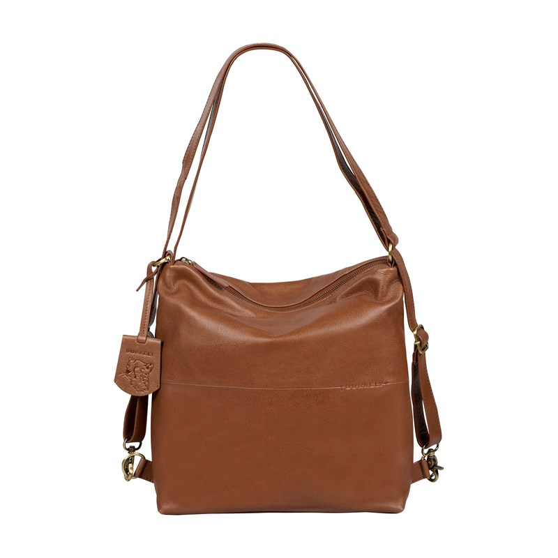 Burkely Skuldertaske Natural Norah Cognac 1