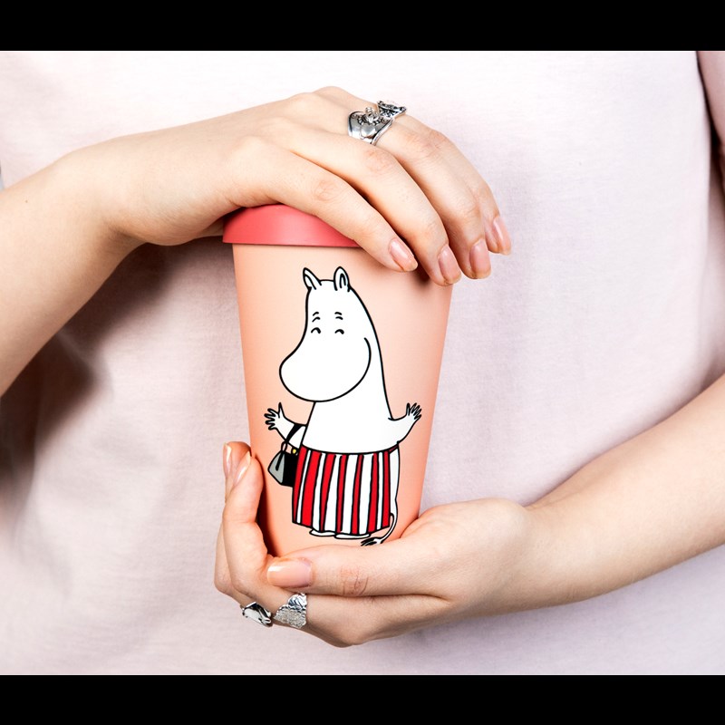Nordic Buddies Takeaway mugg Mummimamma Persika 2