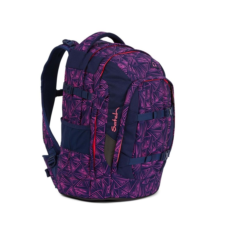 Satch Skoletaske Pack   Pink mønstret 2