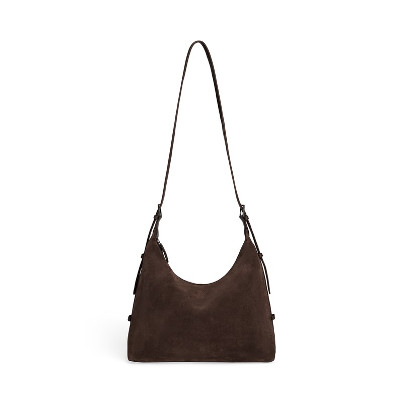 MARKBERG Skuldertaske TribecaMBG Suede M. Brun 14" 6