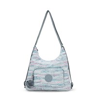 Kipling Skuldertaske Yenna Blå m/blomst 1