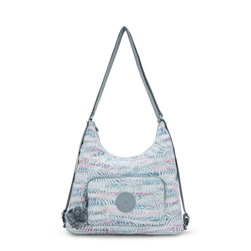 Kipling Skuldertaske Yenna Blå m/blomst 1