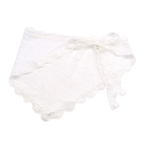 Conmé Blondetørklæde Hvid blomst