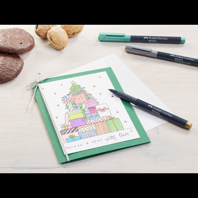 Faber-Castell Tusser Metallic pen 6 stk. Multi 2