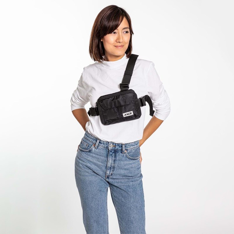 Aevor Bæltetaske Front Pack Sort 4