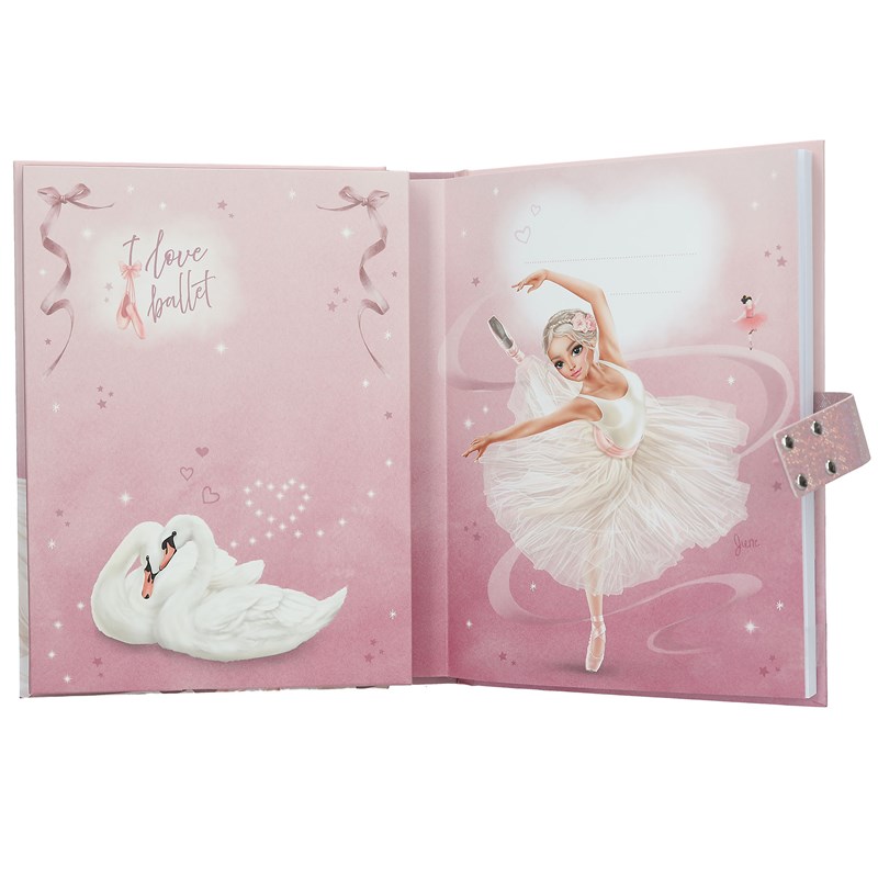 TOPModel Dagbok m. kod och musik Ballet Rosa 5