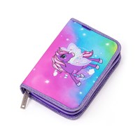 JEVA Penalhus One Zip Rainbow Alico Pink mønstret 1