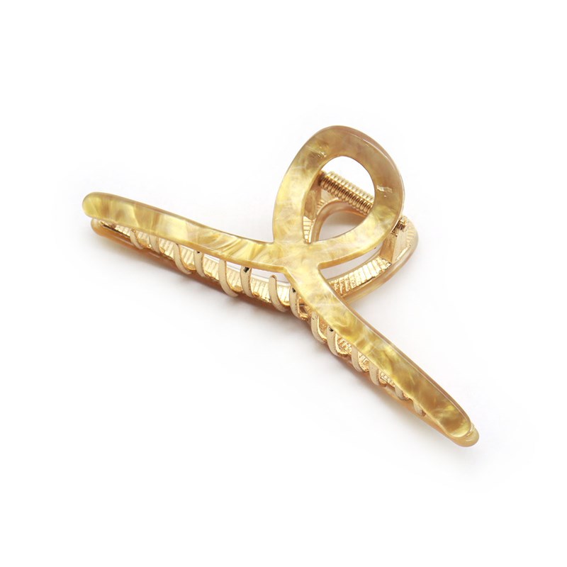 Conmé Hårspänne Rina, ljusbrun Konjak 2