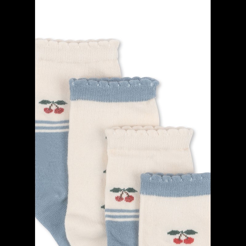 Konges Sløjd Strømper 2-pak Cherry Rød Str. 17-18 3