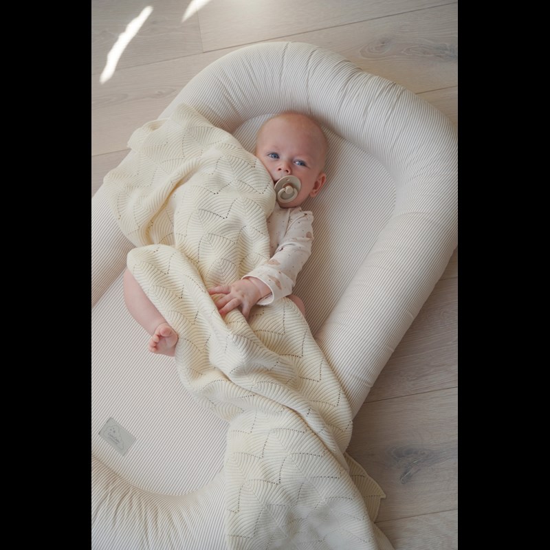 Cam Cam Copenhagen Babytæppe Muslingeskal Creme 3