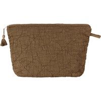 Ib Laursen Toilettaske Quiltet  Brun/Beige