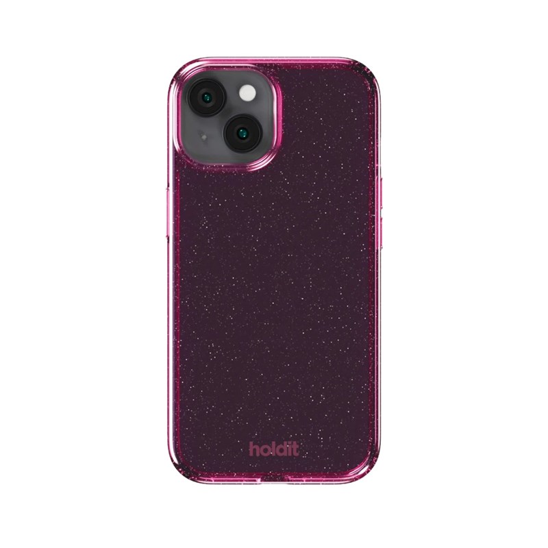 Holdit Mobilfodral Glitter Rosa iPhone 13/14/15 2