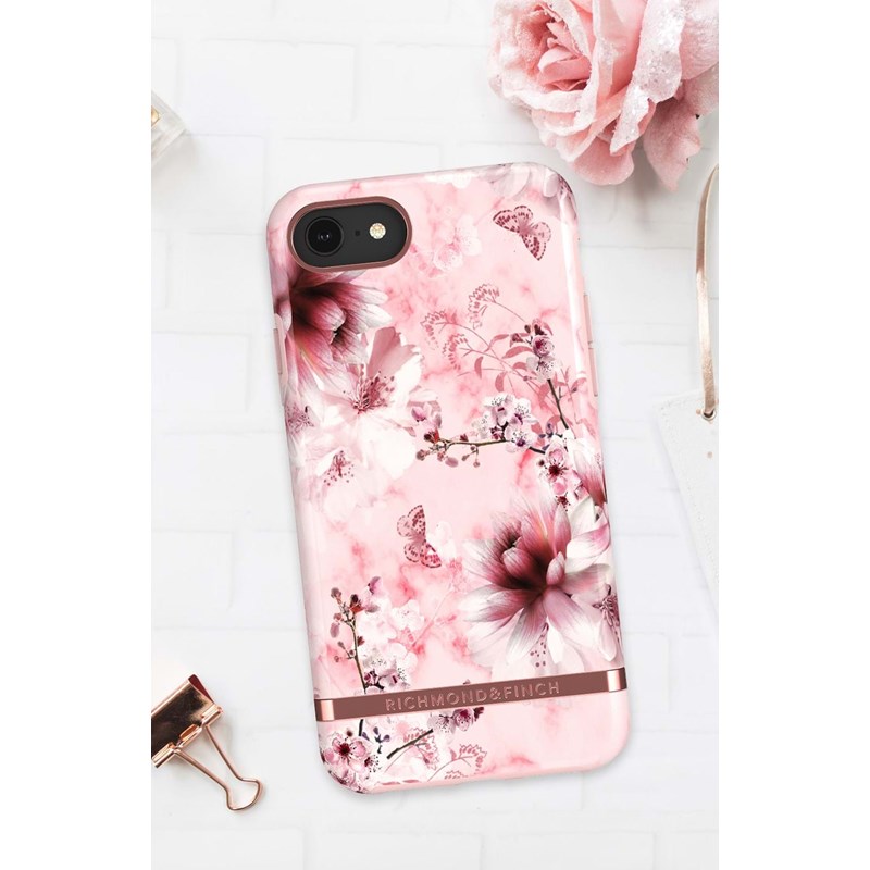 Richmond & Finch Mobilcover Pink Blomst iPhone 6/6S/7/8/SE 4