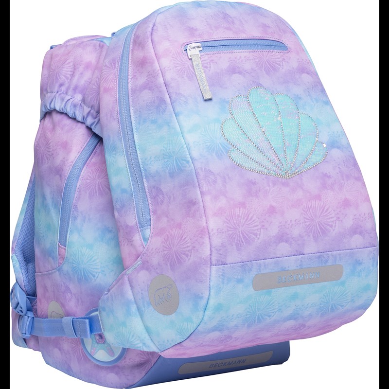Beckmann Skoletaske Classic Seashell lyseblå/lilla 6