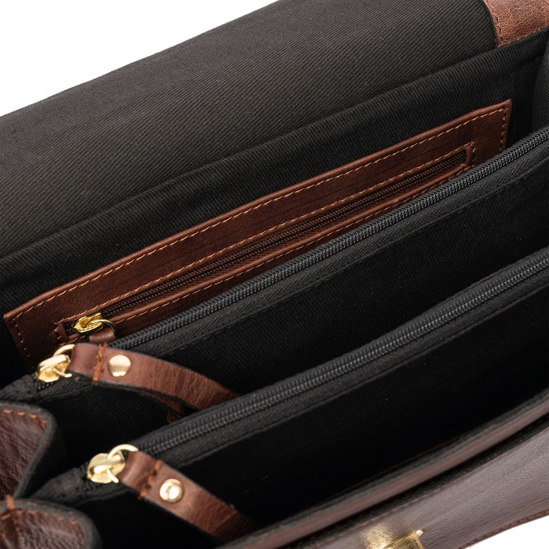 RE:DESIGNED Crossbody Alba Big M. Brun 3