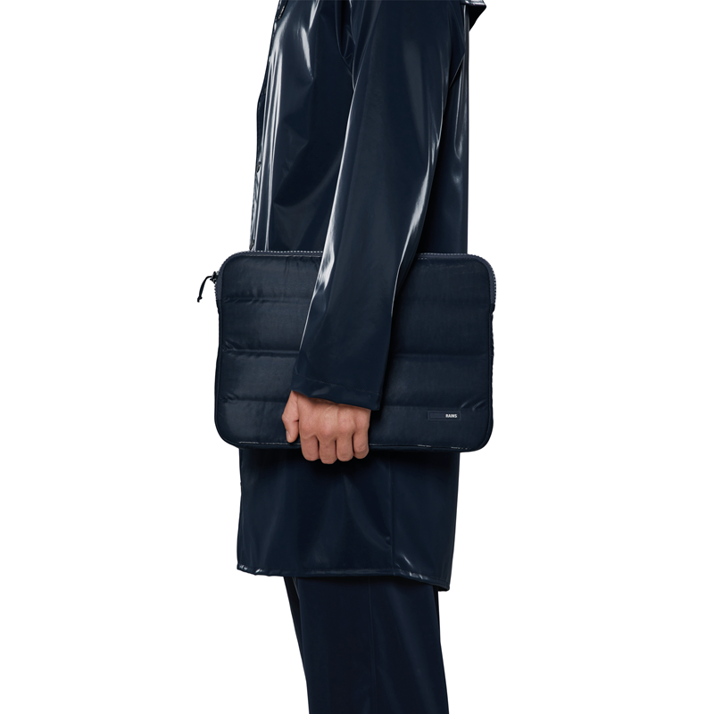 RAINS Computer Sleeve Quilted M. blå 13" 2