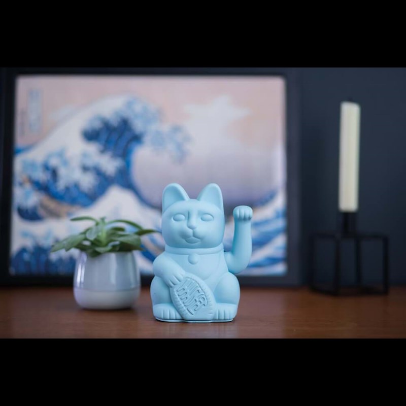 Donkey Vinkekat Maneki Neko Blå 2