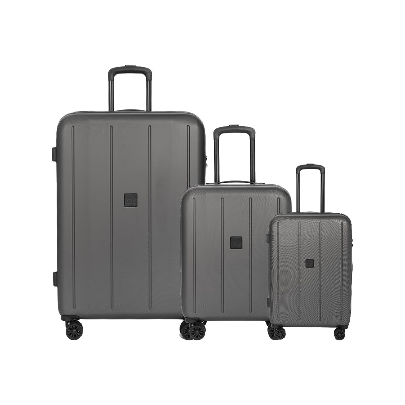 Aries Travel Kuffertsæt Palermo Gråbrun 75 Cm