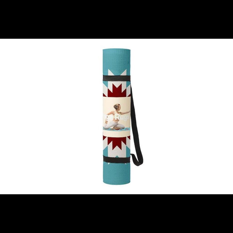 DOIY Yogamåtte Blå/mønster 1