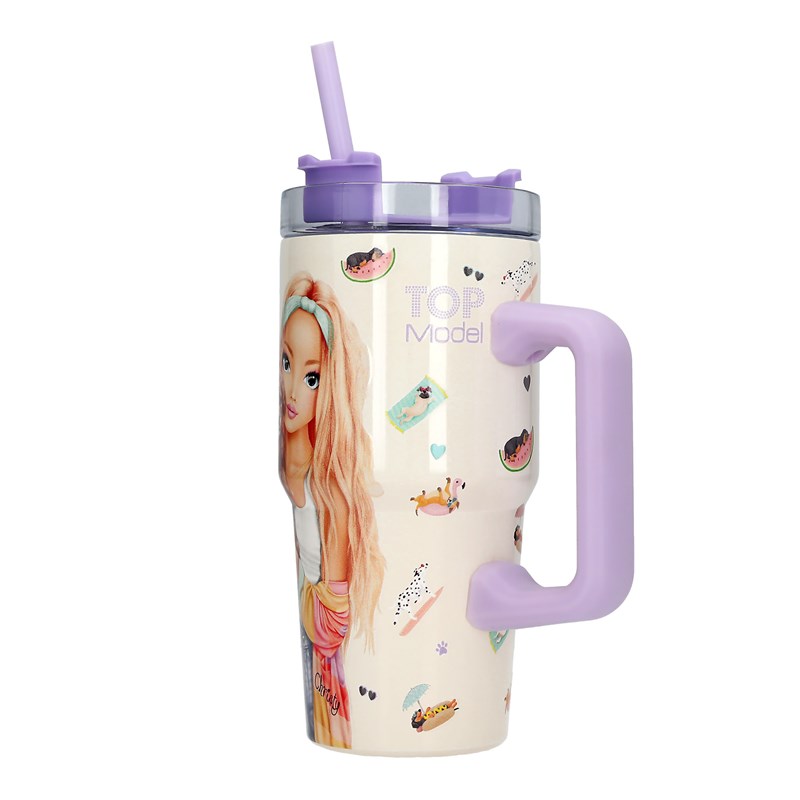 TOPModel To-Go Mugg Sunny Dog Lila/vit 3
