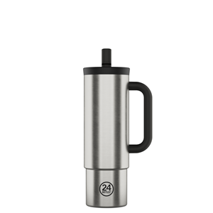 24Bottles Termosmugg Straw Cup Silver