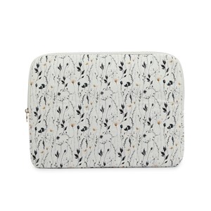 Conmé Computer Sleeve Watercolor Flo 13" Vit blomning