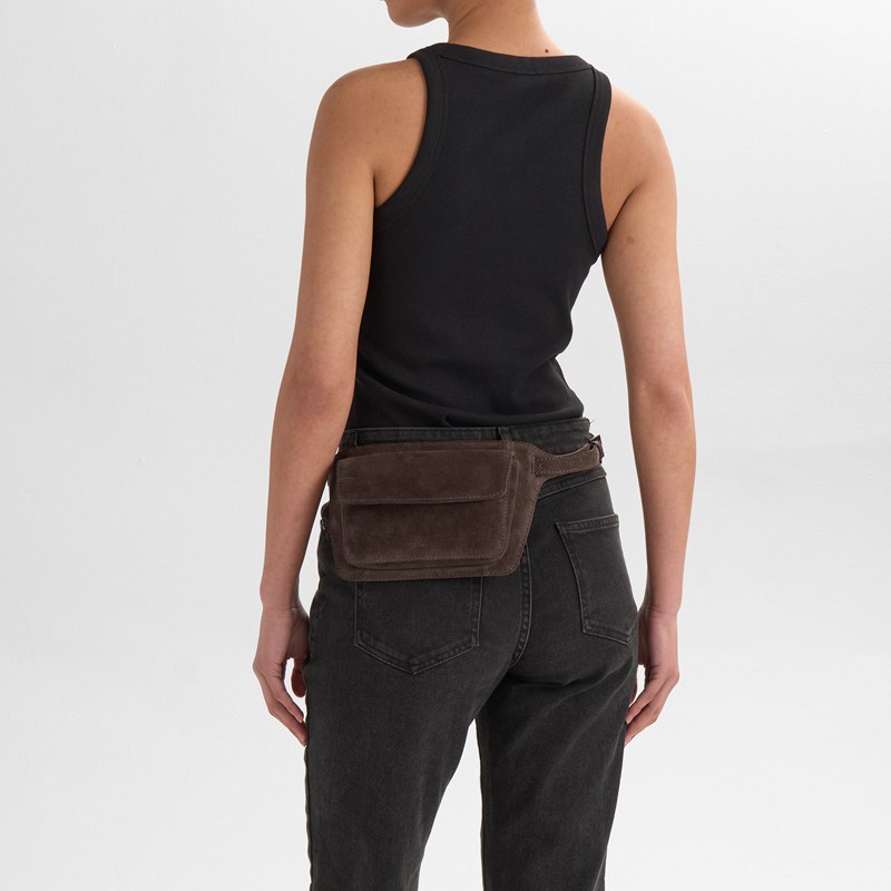 MARKBERG Bæltetaske ZayaMBG Suede M. Brun 8