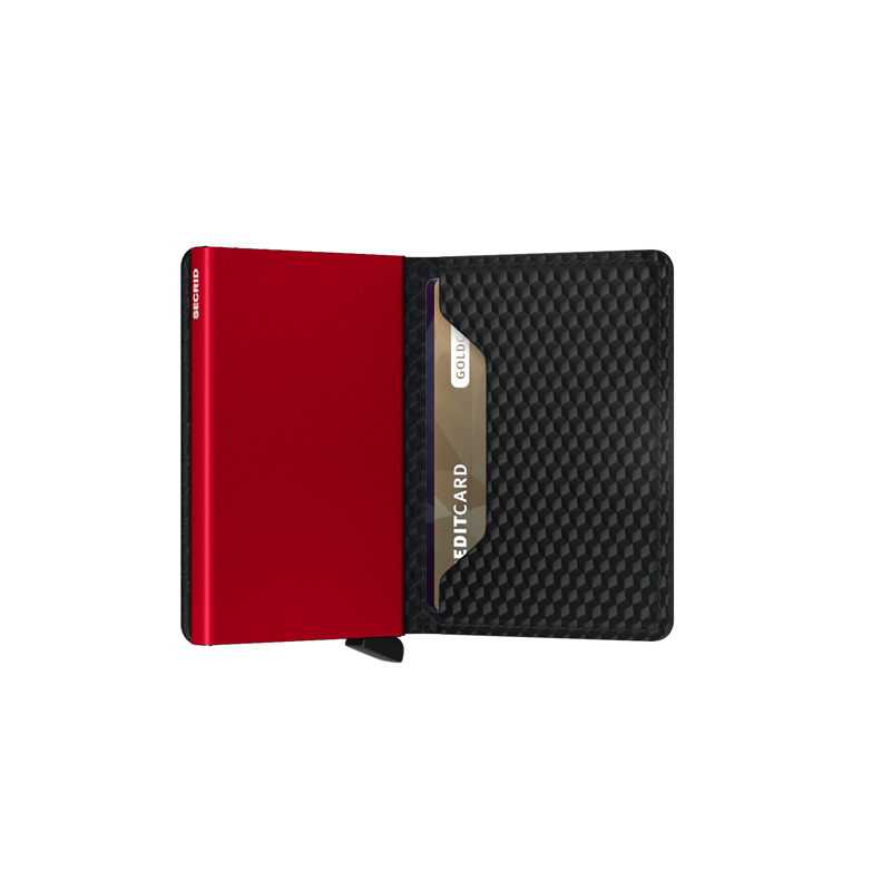 Secrid Slimwallet Svart/Röd 4