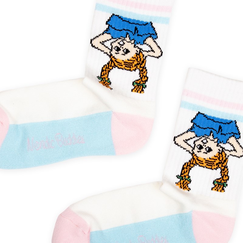 Nordic Buddies Strumpor Pippi  Vit Str. 36-42 3