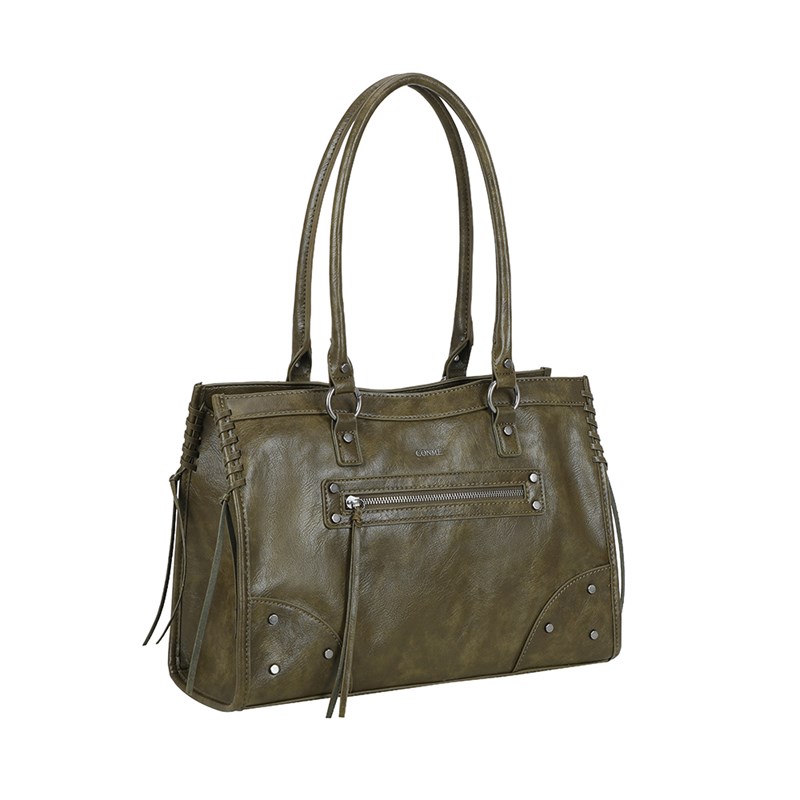 Conmé Shopper Lucy Oliven Grøn 14" 3