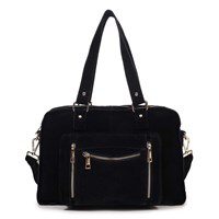 Núnoo Axelväska Mille Suede Svart 15" 1