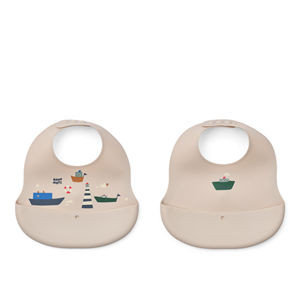 LIEWOOD Haklapp Ember 2-pack Creme