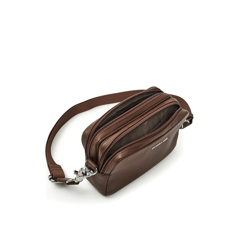 Mandarina Duck Crossbody Mellow Leather Mocca Brun 4