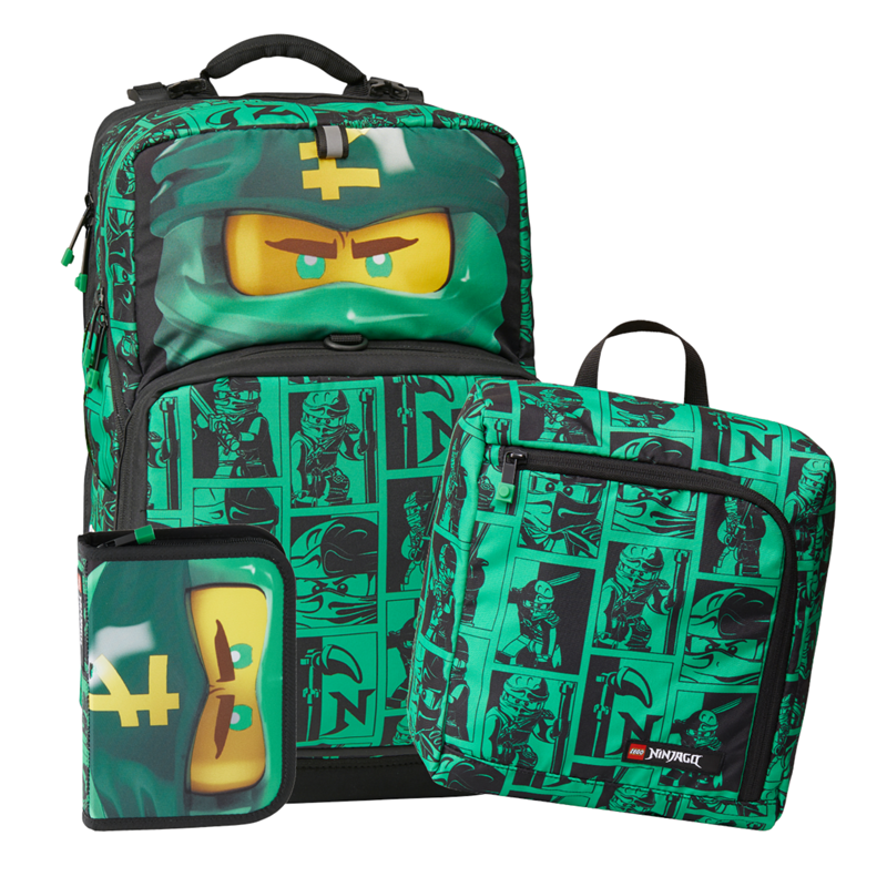 LEGO Bags Skoletaskesæt Maxi+ Ninjago Gr Grøn 1