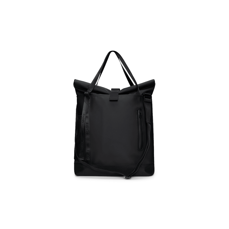 RAINS Tote Bag Trail Rolltop W3 Svart 3