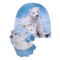 Molo Mössa/handskar set Kaya Blå